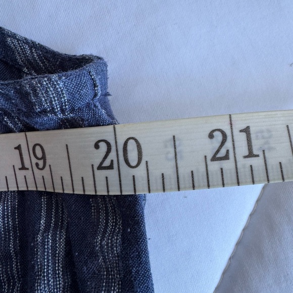 J McLaughlin Christa Tiered Linen Blend Midi Dress Women’s Size Large - Picture 3 of 9